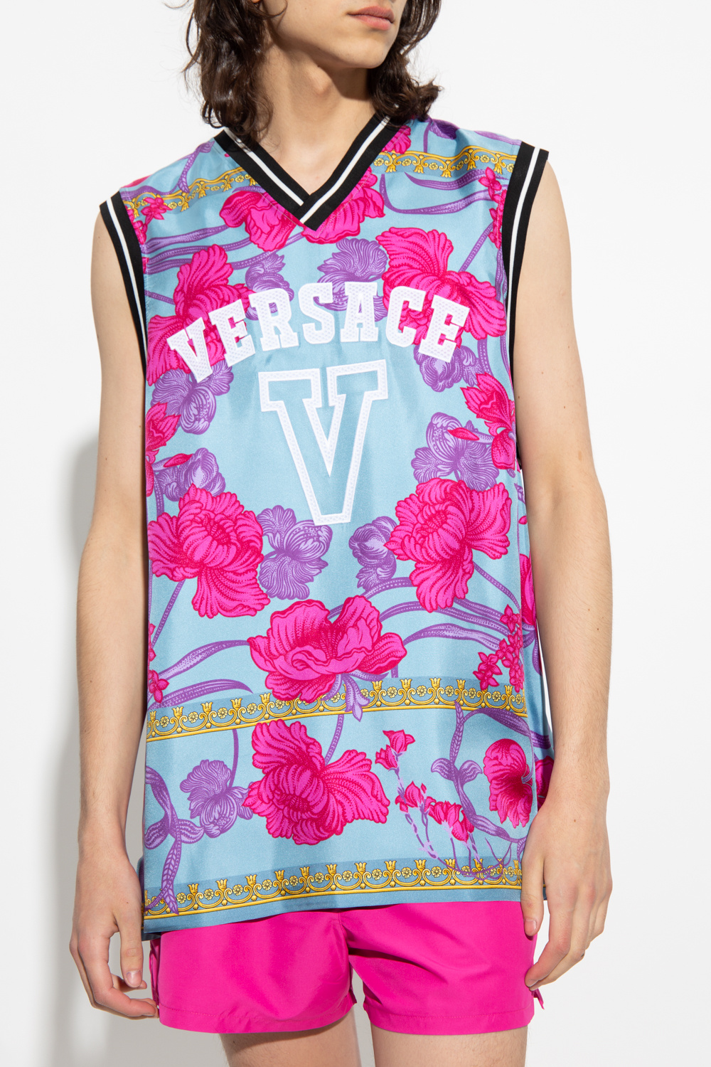 Versace Silk sleeveless Tshirt Men's Clothing Vitkac